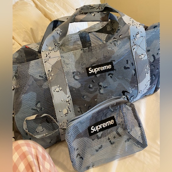 バッグ Supreme Big Duffle Bag Blue Camo Supreme 20SS Big Duffle Bag 